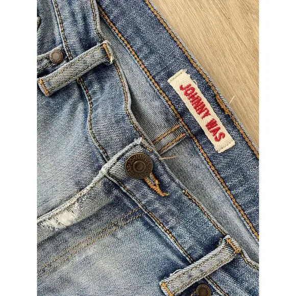 JOHNNY WAS Dallah Embroidered Skinny Jeans 29 Floral Boho Art To Wear Hippie - Picture 9 of 15